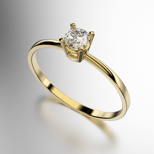 ANILLO SOLITARIO CON GRIFAS CON BRILLANTES 15 PUNTOS (3.5MM) - (MOD. A000) ANILLO SOLITARIO CON GRIFAS CON BRILLANTES 15 PUNTOS (3.5MM) - (MOD. A000)