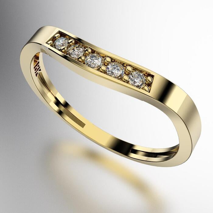 ANILLO MEDIO SIN FIN SIMIL EN "V" PIEDRAS REDONDAS (MOD. A003) ANILLO MEDIO SIN FIN SIMIL EN "V" PIEDRAS REDONDAS (MOD. A003)