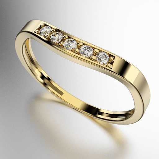 ANILLO MEDIO SIN FIN SIMIL EN "V" PIEDRAS REDONDAS (MOD. A003) ANILLO MEDIO SIN FIN SIMIL EN "V" PIEDRAS REDONDAS (MOD. A003)