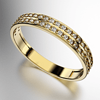 ANILLO DOBLE MEDIO SIN FIN PAVEE PIEDRAS REDONDAS (MOD. A004D) ANILLO DOBLE MEDIO SIN FIN PAVEE PIEDRAS REDONDAS (MOD. A004D)
