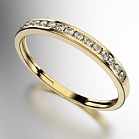 ANILLO MEDIO SIN FIN CON BRILLANTES 10 PUNTOS (1.25MM) - (MOD. A006) ANILLO MEDIO SIN FIN CON BRILLANTES 10 PUNTOS (1.25MM) - (MOD. A006)