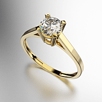 ANILLO SOLITARIO CUATRO GIFAS GRIFAS PIEDRA REDONDA (5MM) ANILLO SOLITARIO CUATRO GIFAS GRIFAS PIEDRA REDONDA (5MM)