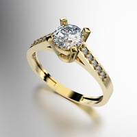 ANILLO SOLITARIO REDONDA COSTADO ENGARCE PAVEE (MOD. A011) ANILLO SOLITARIO REDONDA COSTADO ENGARCE PAVEE (MOD. A011)