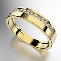 ANILLO MEDIO SIN FIN DEFASADO CON PIEDRAS REDONDAS (MOD. A022) ANILLO MEDIO SIN FIN DEFASADO CON PIEDRAS REDONDAS (MOD. A022)