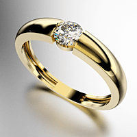 ANILLO SOLITARIO ENGARCE DESNUDO PIEDRA REDONDA (MOD. A024) ANILLO SOLITARIO ENGARCE DESNUDO PIEDRA REDONDA (MOD. A024)