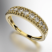 ANILLO CINTILLO CON FLORITURAS (MOD. A029)