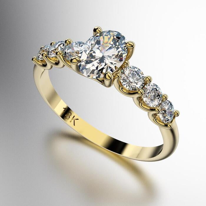 ANILLO PIEDRA CENTRAL OVAL CON TRES PIEDRAS REDONDAS DE CADA COSTADO (MOD. A032) ANILLO PIEDRA CENTRAL OVAL CON TRES PIEDRAS REDONDAS DE CADA COSTADO (MOD. A032)