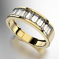 ANILLO MEDIO SIN FIN BAGUETTE (MOD. A043) ANILLO MEDIO SIN FIN BAGUETTE (MOD. A043)