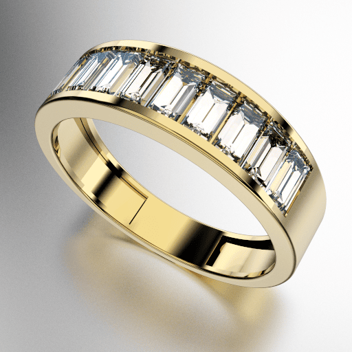 ANILLO MEDIO SIN FIN BAGUETTE (MOD. A043) ANILLO MEDIO SIN FIN BAGUETTE (MOD. A043)