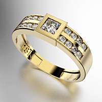 ANILLO PIEDRA CENTRAL VIROLA CARRE CON DOBLE MEDIO SIN FIN A LOS EXTREMOS (MOD. A049) ANILLO PIEDRA CENTRAL VIROLA CARRE CON DOBLE MEDIO SIN FIN A LOS EXTREMOS (MOD. A049)