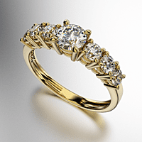 ANILLO MEDIO SIN FIN A GRIFAS CON PIEDRA CENTRAL REDONDA MAS GRANDE CON TRES PIEDRAS REDONDAS DE CADA COSTADO (MOD. A050) ANILLO MEDIO SIN FIN A GRIFAS CON PIEDRA CENTRAL REDONDA MAS GRANDE CON TRES PIEDRAS REDONDAS DE CADA COSTADO (MOD. A050)