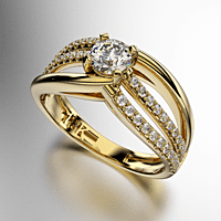 ANILLO SOLITARIO GRANDE CON ENGARCE PAVEE EN TODO EL CUERPO (MOD. A054) ANILLO SOLITARIO GRANDE CON ENGARCE PAVEE EN TODO EL CUERPO (MOD. A054)