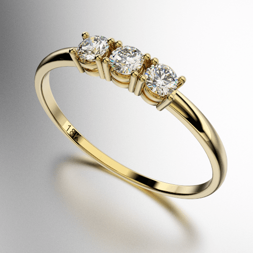 ANILLO TRICILLO BAJO BRILLANTE REDONDO 20 PUNTOS (2.25MM) - (MOD. A088) ANILLO TRICILLO BAJO BRILLANTE REDONDO 20 PUNTOS (2.25MM) - (MOD. A088)