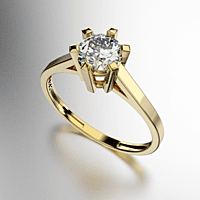 ANILLO SOLITARIO SEIS GRIFAS CON PIEDRA REDONDA (5MM) ANILLO SOLITARIO SEIS GRIFAS CON PIEDRA REDONDA (5MM)