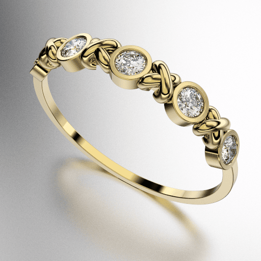 ANILLO CINTILLO CON APLIQUES EN "X" Y ENGARCES VIROLA PIEDRAS REDONDAS (MOD. A098) ANILLO CINTILLO CON APLIQUES EN "X" Y ENGARCES VIROLA PIEDRAS REDONDAS (MOD. A098)