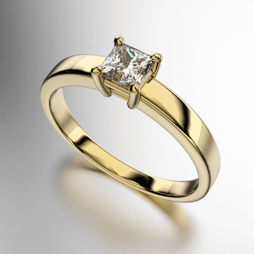 ANILLOS SOLITARIO CUERPO CINTA PIEDRA CENTRAL CARRE (MOD. A108) ANILLOS SOLITARIO CUERPO CINTA PIEDRA CENTRAL CARRE (MOD. A108)