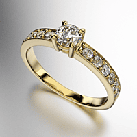 ANILLOS SOLITARIO CUERPO CINTA PIEDRA CENTRAL REDONDA CON PIEDRITAS DE COSTADO (MOD. A109) ANILLOS SOLITARIO CUERPO CINTA PIEDRA CENTRAL REDONDA CON PIEDRITAS DE COSTADO (MOD. A109)