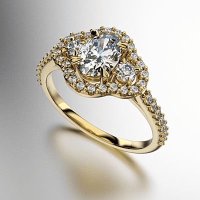 ANILLO ANTIQUE PIEDRA OVAL (MOD. 154)