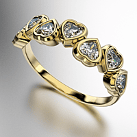 ANILLO CINTILLO CORAZON (MOD. A157) ANILLO CINTILLO CORAZON (MOD. A157)