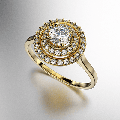 ANILLO ANTIQUE PIEDRA REDODNA (MOD. A161)