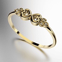 ANILLO CORAZON INFINITO CON PIEDRAS (MOD. A172) ANILLO CORAZON INFINITO CON PIEDRAS (MOD. A172)