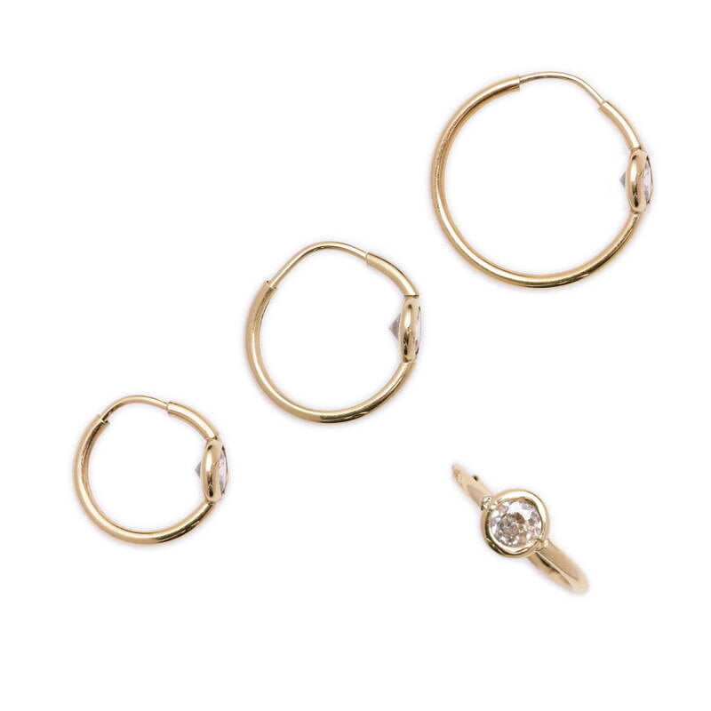 AROS CUBANOS CON PIEDRA CUBIC AROS CUBANOS CON PIEDRA CUBIC