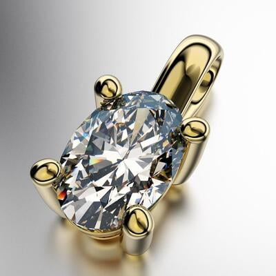 COLGANTE ENGARCE A GRIFAS CON PIEDRA OVAL (MOD. D003)
