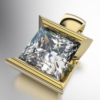 COLGANTE  ENGARCE SIMIL VIROLA CON PIEDRA CARRE (MOD. D008)