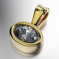 COLGANTE ENGARCE VIROLA CON PIEDRA OVAL APAISADA (MOD. D012) COLGANTE ENGARCE VIROLA CON PIEDRA OVAL APAISADA (MOD. D012)