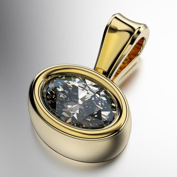 COLGANTE ENGARCE VIROLA CON PIEDRA OVAL APAISADA (MOD. D012) COLGANTE ENGARCE VIROLA CON PIEDRA OVAL APAISADA (MOD. D012)