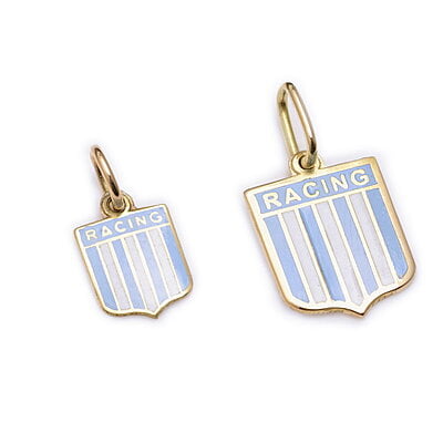 DIJE ESCUDO DE FUTBOL DE RACING