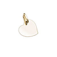 DIJE CORAZON PLANO LISO CON ARGOLLA DOBLE DIJE CORAZON PLANO LISO CON ARGOLLA DOBLE
