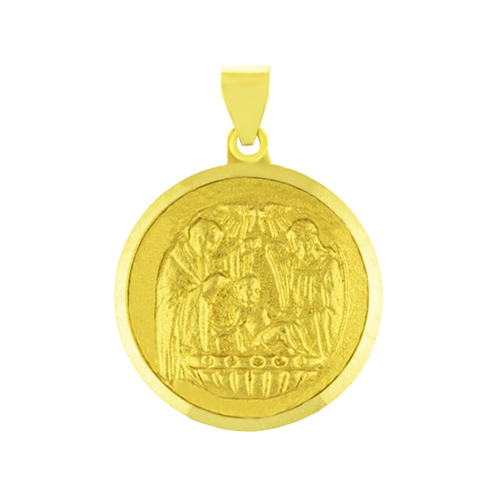 MEDALLA RELIGIOSA REDONDA BORDE FACETADO BAUTISMO (FD) MEDALLA RELIGIOSA REDONDA BORDE FACETADO BAUTISMO (FD)