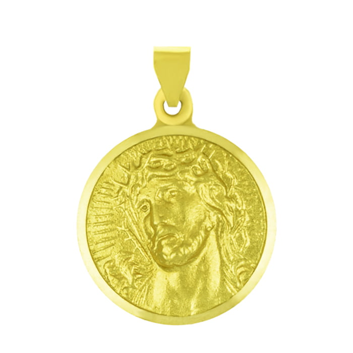 MEDALLA RELIGIOSA REDONDA BORDE FACETADO CRISTO (FD) MEDALLA RELIGIOSA REDONDA BORDE FACETADO CRISTO (FD)