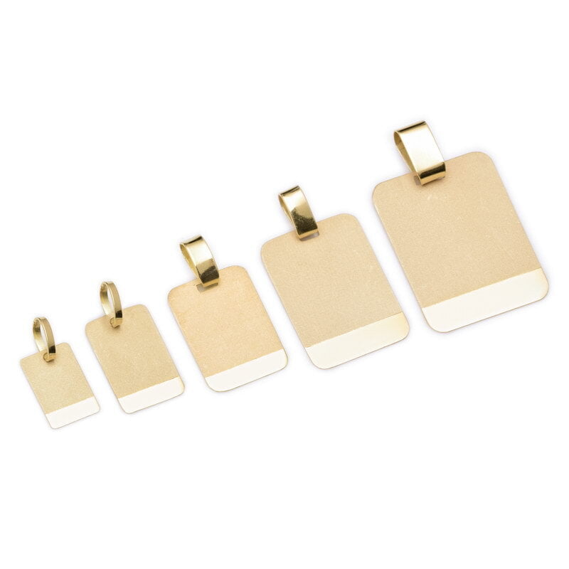 MEDALLA PARA GRABAR RECTANGULAR (MOD. 0002) MEDALLA PARA GRABAR RECTANGULAR (MOD. 0002)