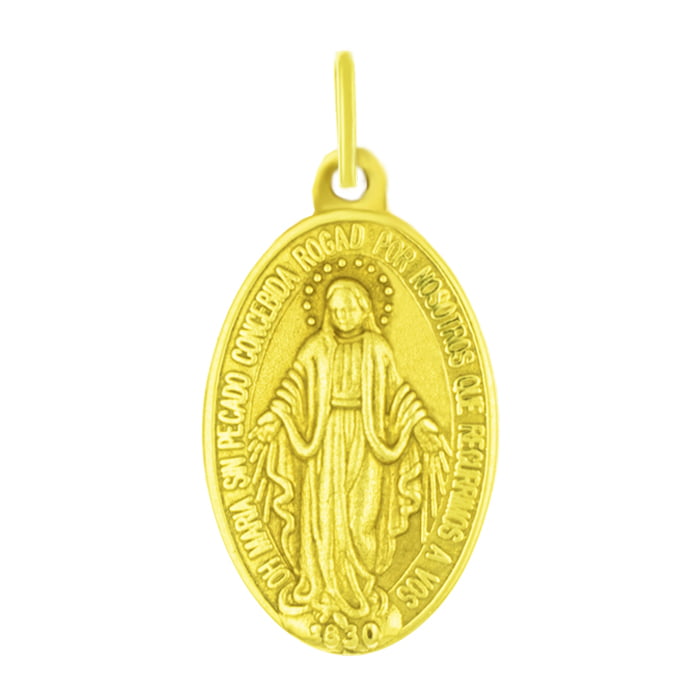 MEDALLA RELIGIOSA OVAL BORDE FACETADO VIRGEN MILAGROSA DOBLE FAZ (FD) MEDALLA RELIGIOSA OVAL BORDE FACETADO VIRGEN MILAGROSA DOBLE FAZ (FD)
