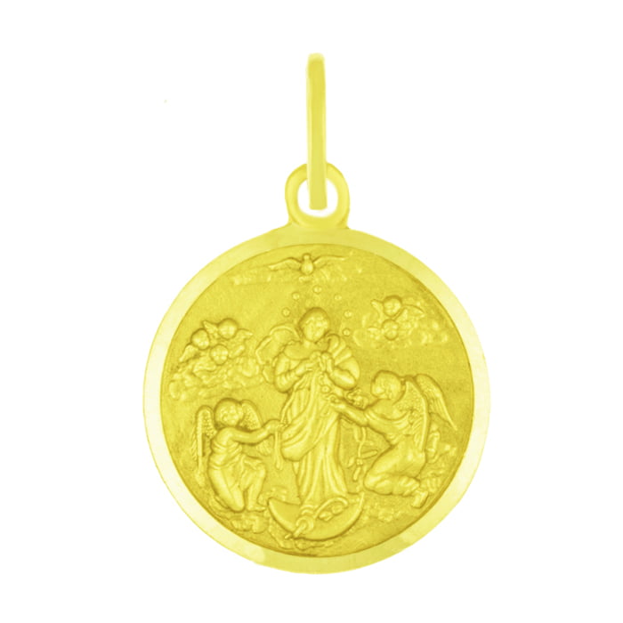 MEDALLA RELIGIOSA REDONDA BORDE FACETADO VIRGEN DESATANUDOS (FD) MEDALLA RELIGIOSA REDONDA BORDE FACETADO VIRGEN DESATANUDOS (FD)
